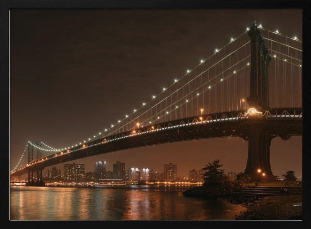 The 2 lovers under Manhattan Bridge Poster