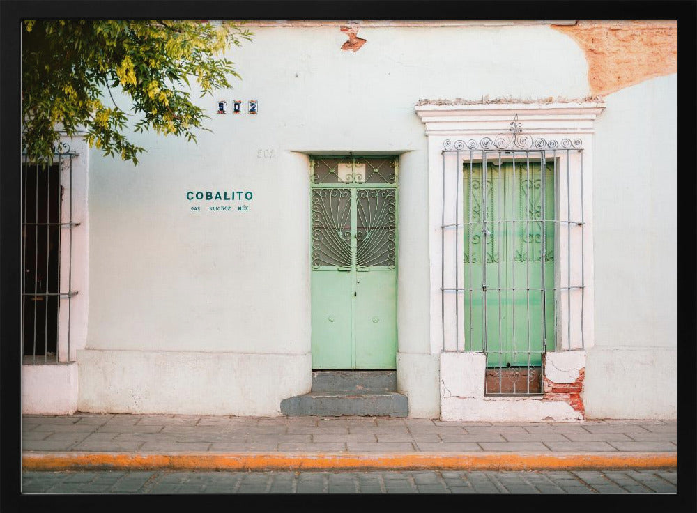 Oaxacan street | Colorful pastel Mexico photography Poster