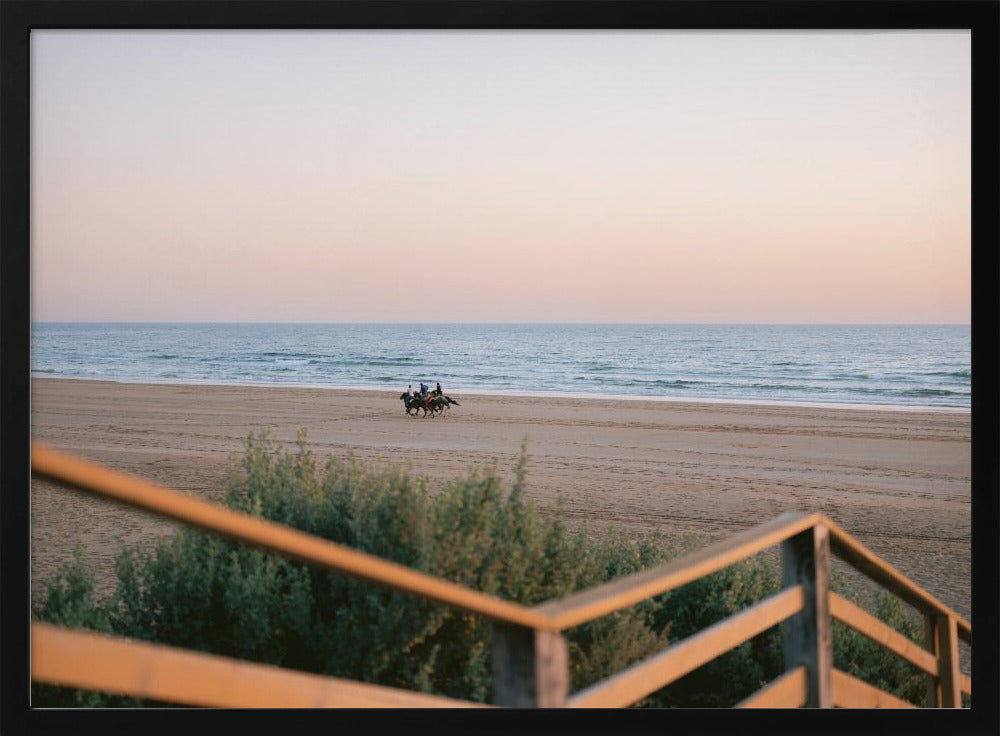 Horses Running on Taghazout Beach Poster