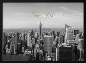 Newyorktopoftherock2017typebwgold Poster