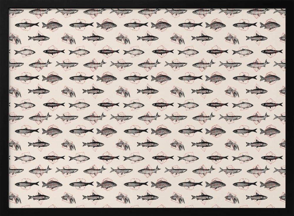 Fish In Geometrics Nº1 Poster