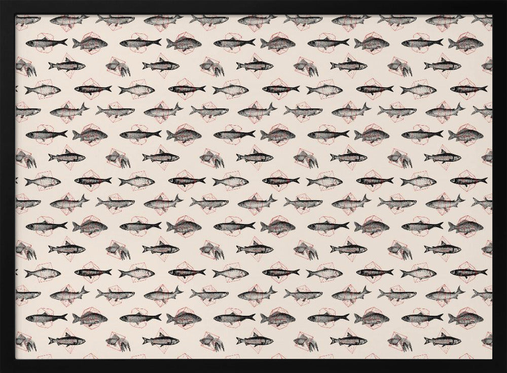 Fish In Geometrics Nº1 Poster