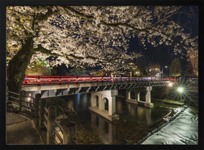 Picturesque Nakabashi Bridge in the evening Poster