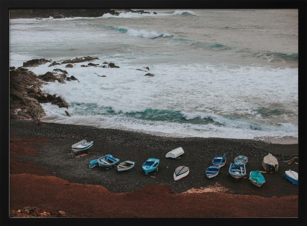 Black Sand Beach Poster