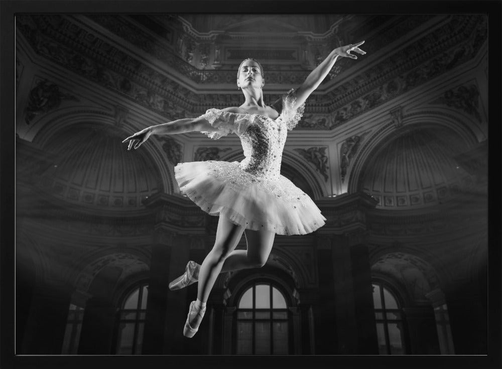 BallerineSaut-BW Poster