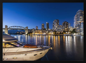 Granville Island in the evening Poster