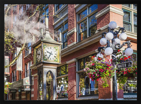 Historic Gastown Steam Clock in Vancouver Poster