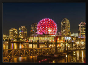 Impressive nightscape from Vancouver Poster