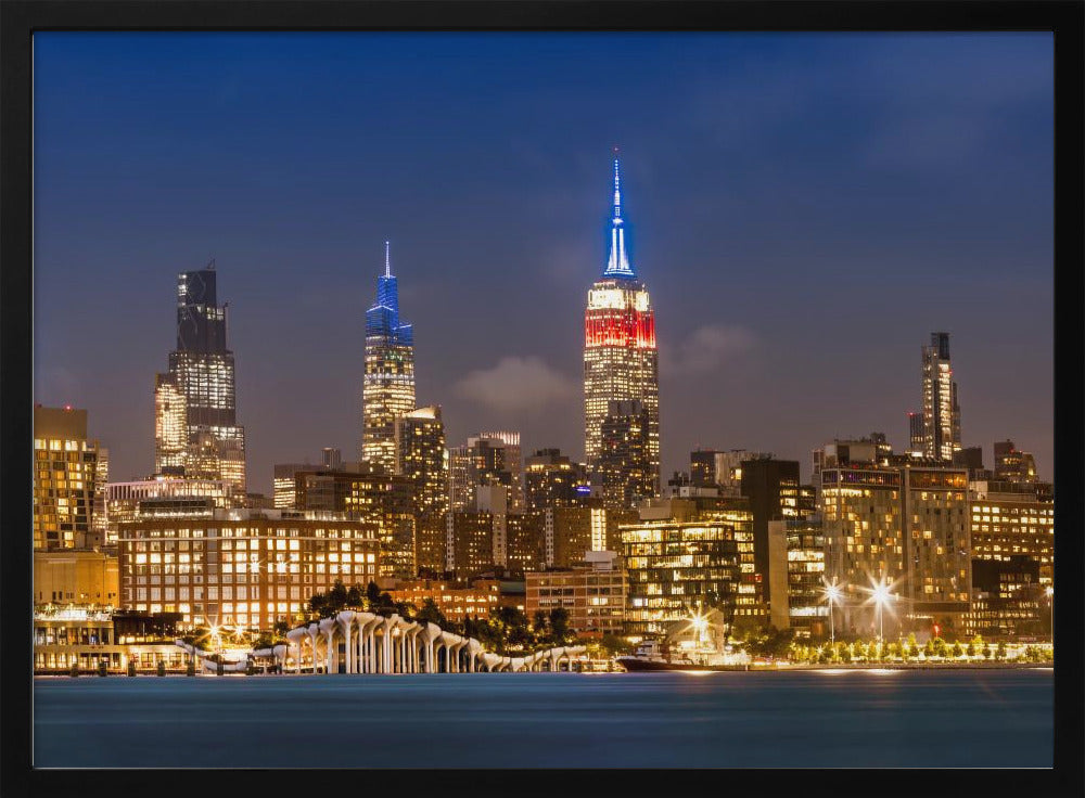 Impressive Midtown Manhattan Skyline with Little Island Poster