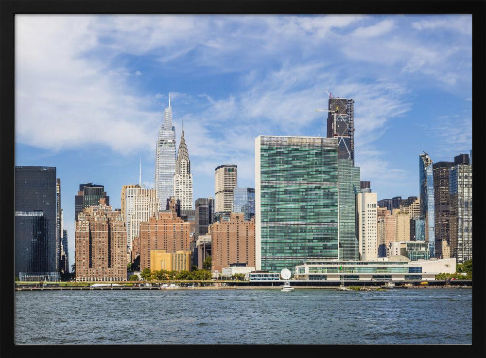 NEW YORK CITY East River Skyline Poster