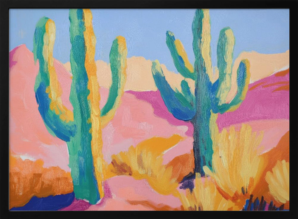 Colorful Cactus Poster