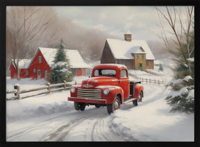 Christmas Truck Poster