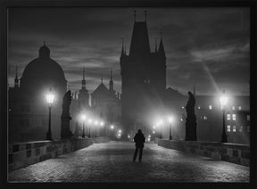 Prague in Black &amp; White Poster