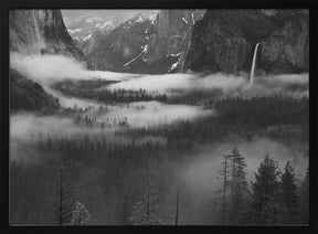 Fog Floating In Yosemite Valley Poster