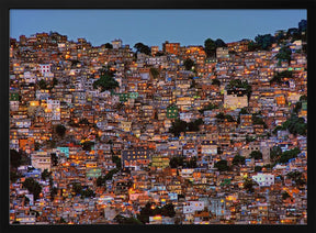 Nightfall in the Favela da Rocinha Poster