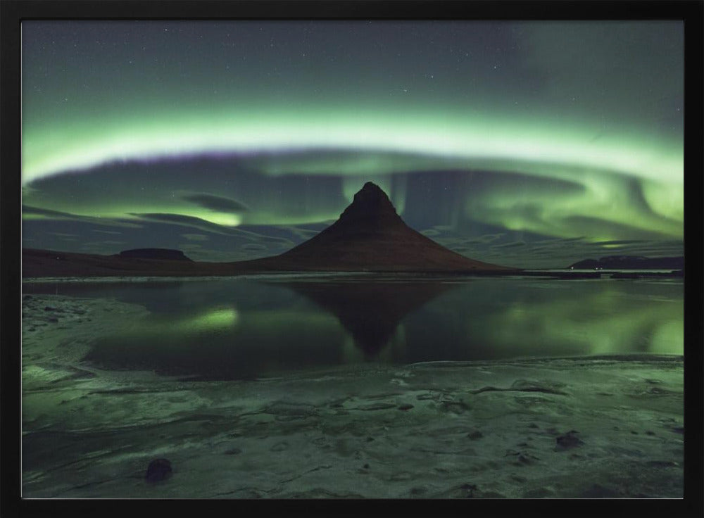 Kirkjufell Aurora Poster