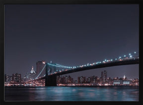 Manhattan Skyline and Brooklyn Bridge Poster