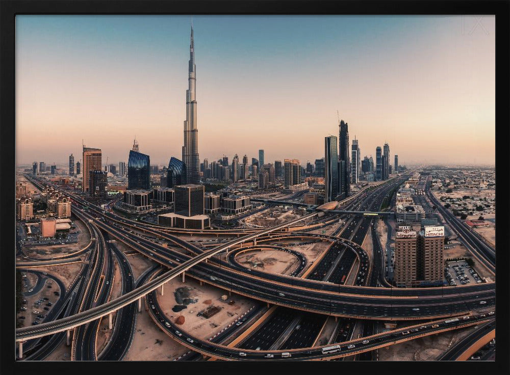 Dubai Skyline Panorama Poster