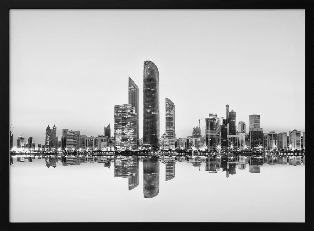 Abu Dhabi Urban Reflection Poster