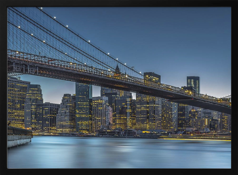 New York - Blue Hour over Manhattan Poster