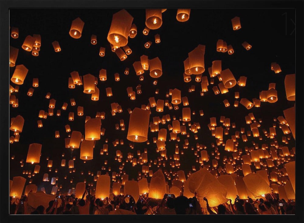 Floating Lanterns Poster