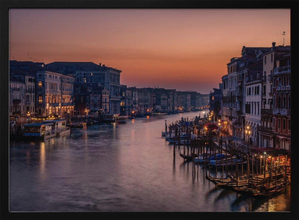 Venice Grand Canal at Sunset Poster