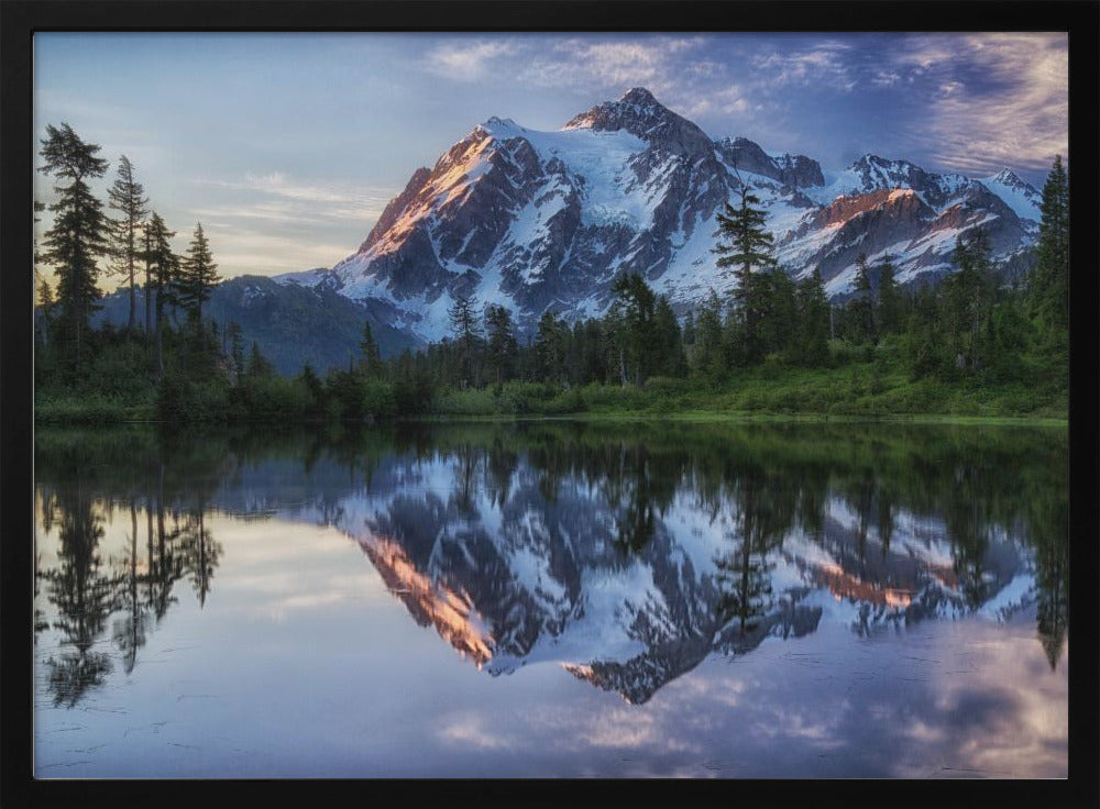 Sunrise on Mount Shuksan Poster