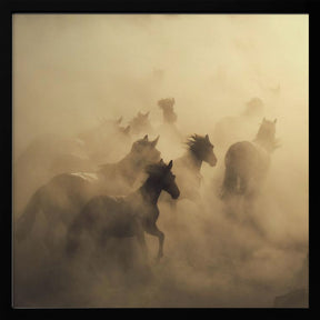 migration of horses Poster