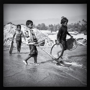 Child labor in the stone quarry III Poster