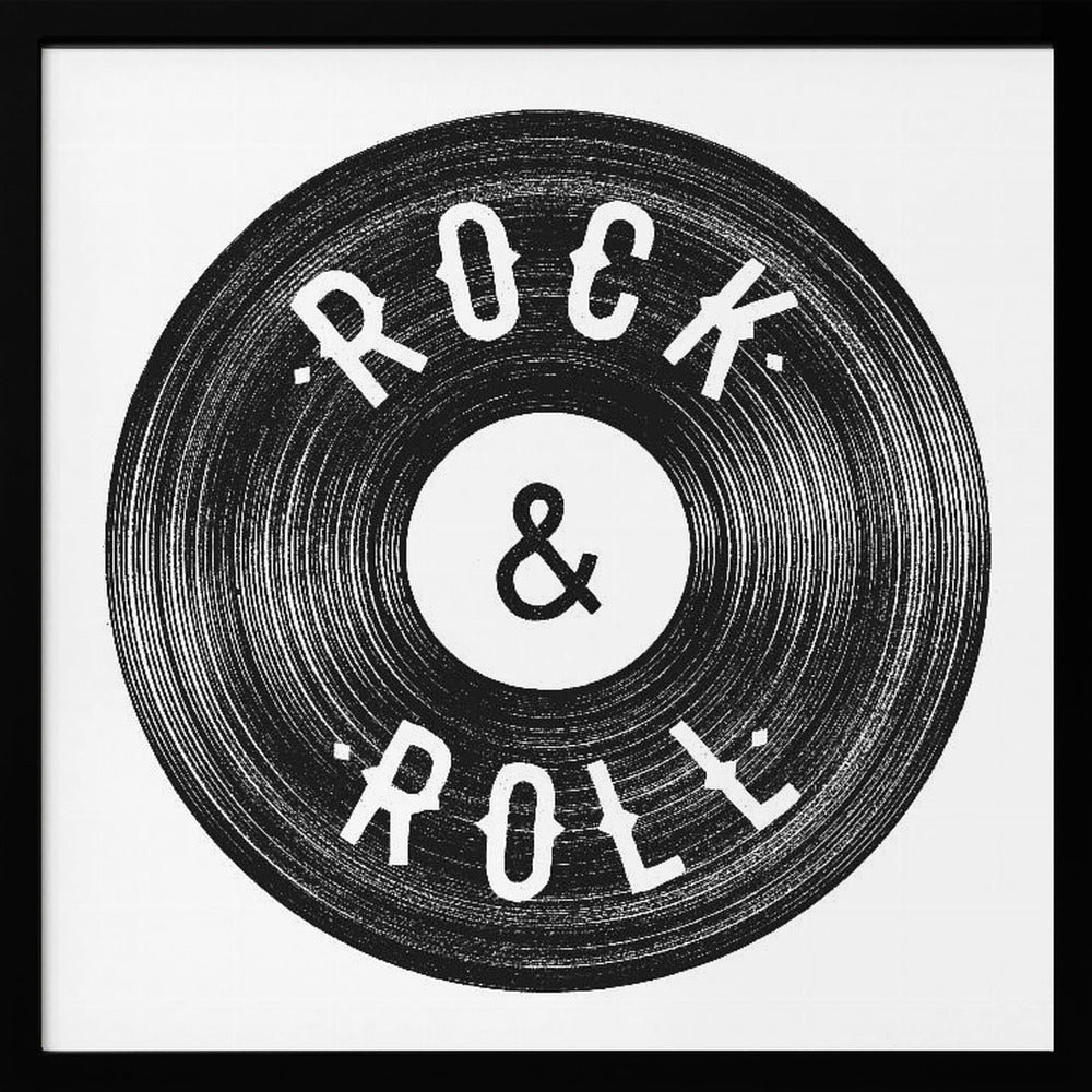 Rock Roll Print Poster