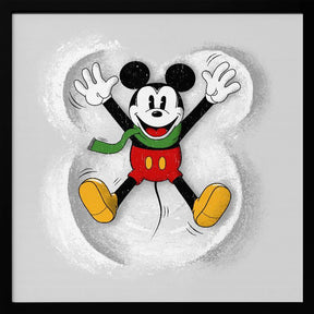 Mickey In Snow Poster