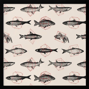 Fish In Geometrics Nº1 Poster