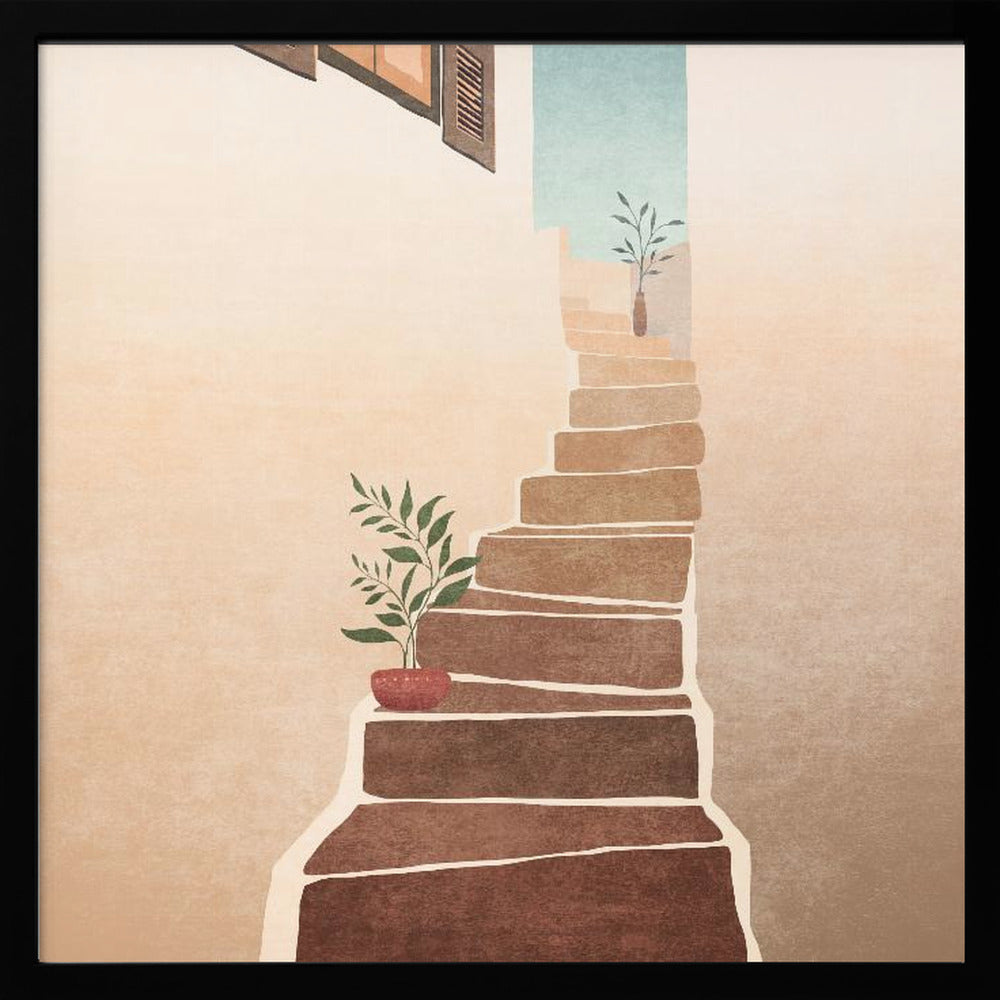 Morocco Stairs Poster