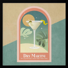 Kokteyl Dry Martini Poster