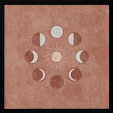 Somon Sun and Circle Moon Phase Poster