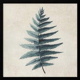 Teal watercolor fern 5 Poster