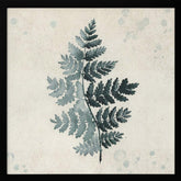 Teal watercolor fern 2 Poster