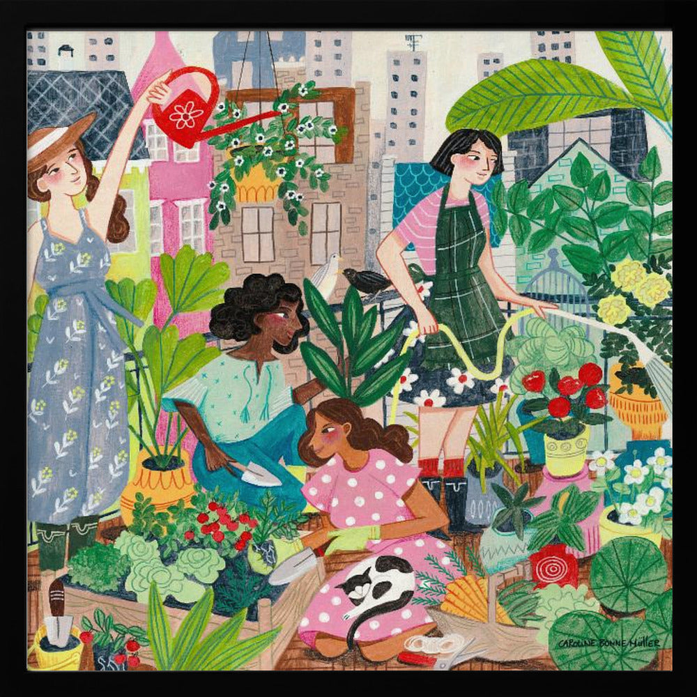 Urban Gardening in the City Poster