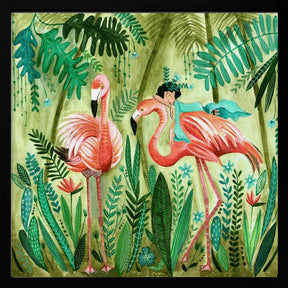 Flamingo jungle Poster