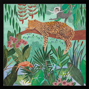 Leopard in the jungle Poster