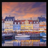 COPENHAGEN Charming Evening Mood at Nyhavn Poster