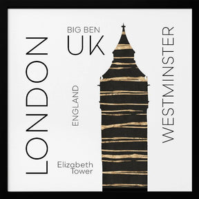 Urban Art LONDON Big Ben Poster