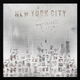 MODERN ART New York City Skylines | shabby chic Poster