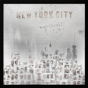 MODERN ART New York City Skylines | shabby chic Poster