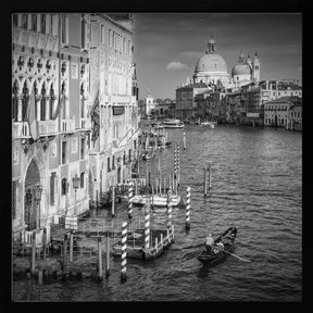 VENICE Canal Grande &amp; Santa Maria della Salute - monochrome Poster