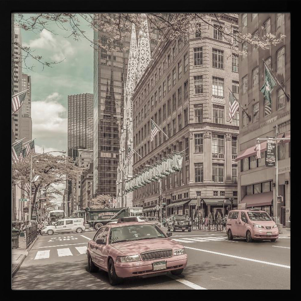 MANHATTAN 5th Avenue | urban vintage style Poster