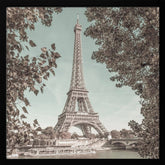 PARIS Eiffel Tower &amp; River Seine | urban vintage style Poster