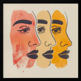 Three Faces Poster