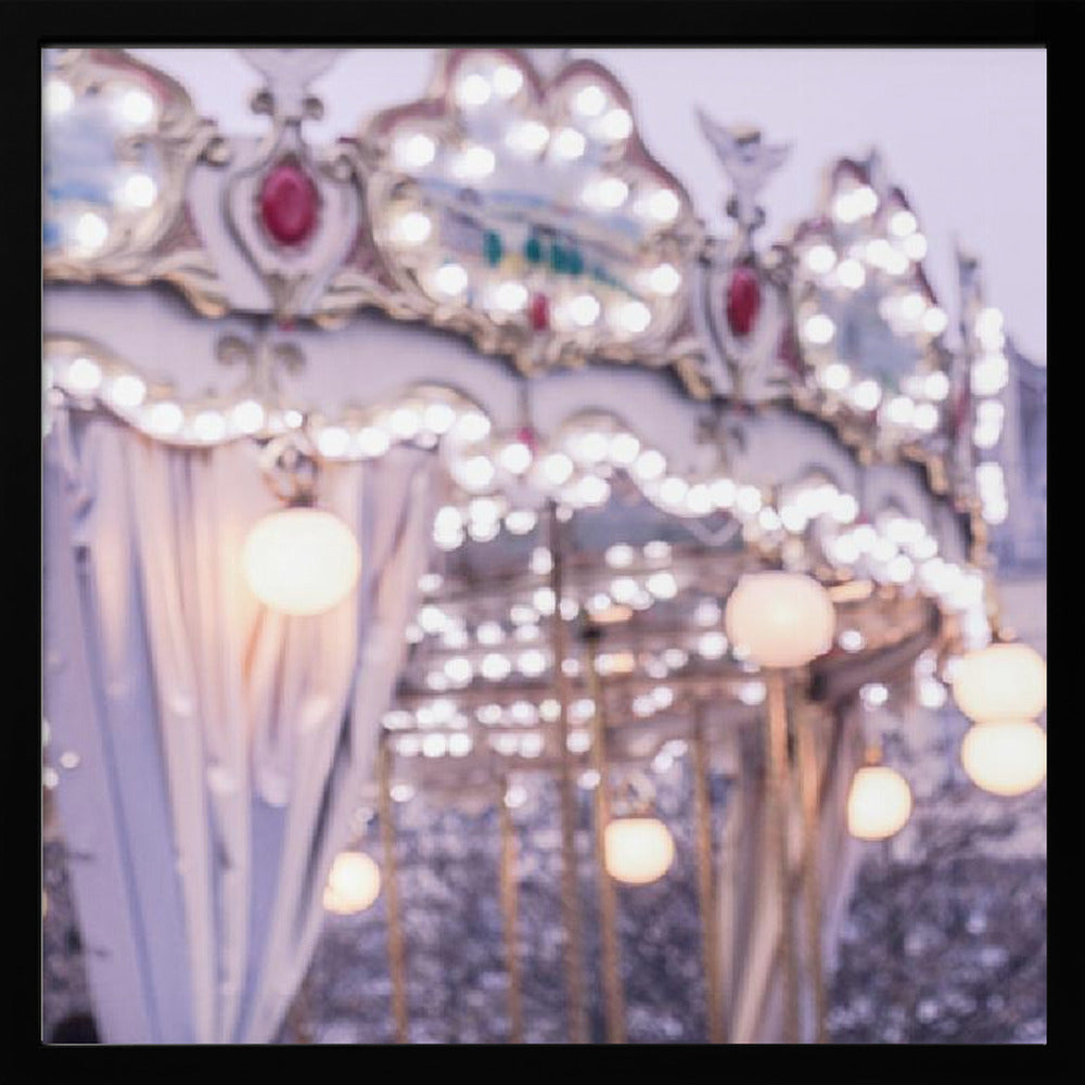 Blurred Carousel Print Closeup Poster