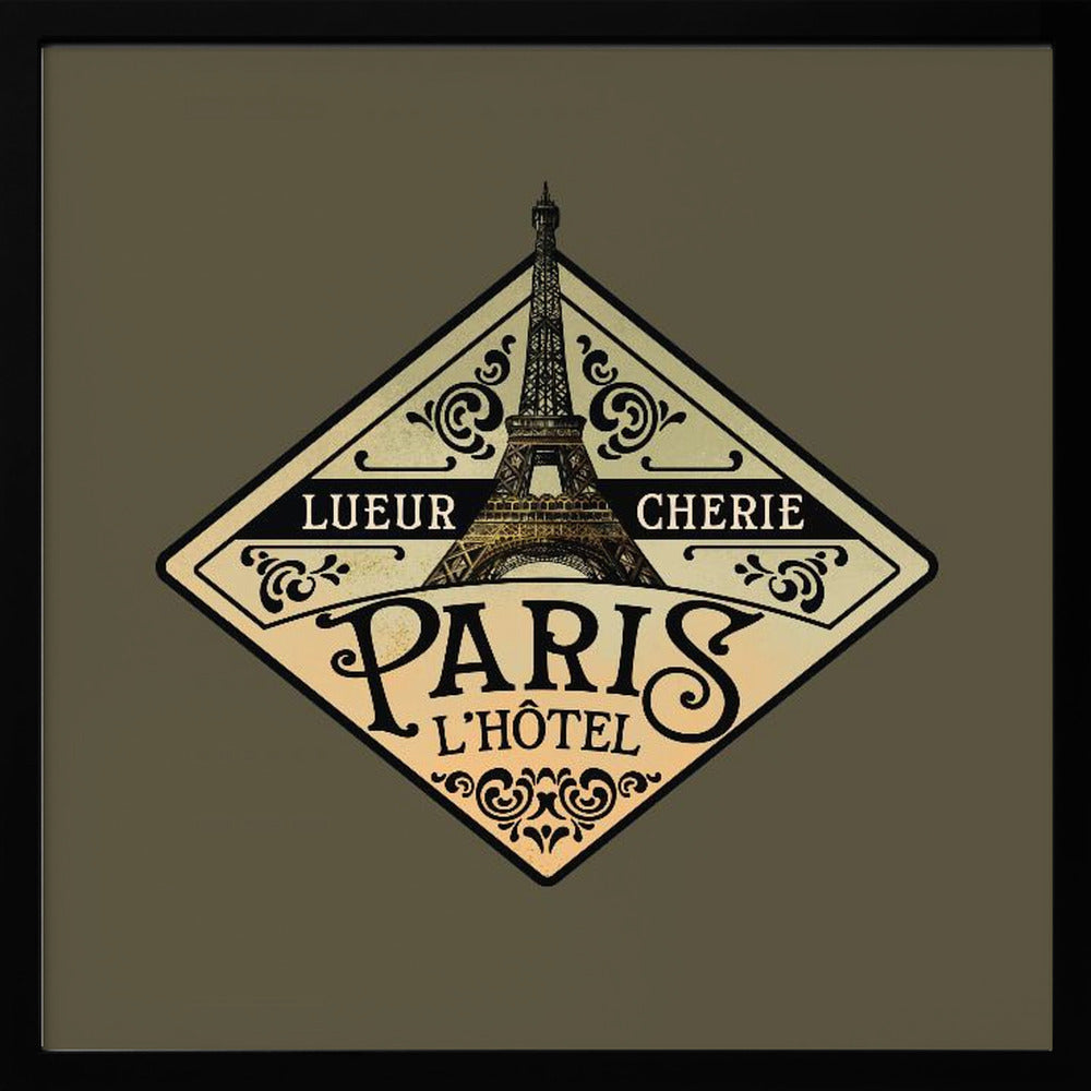 Lueur Cherie Hotel Paris Poster